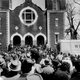 Demonstrators on the third leg of the King-led Selma to Montgomery march in March of 1965 (AFP/Getty Images)